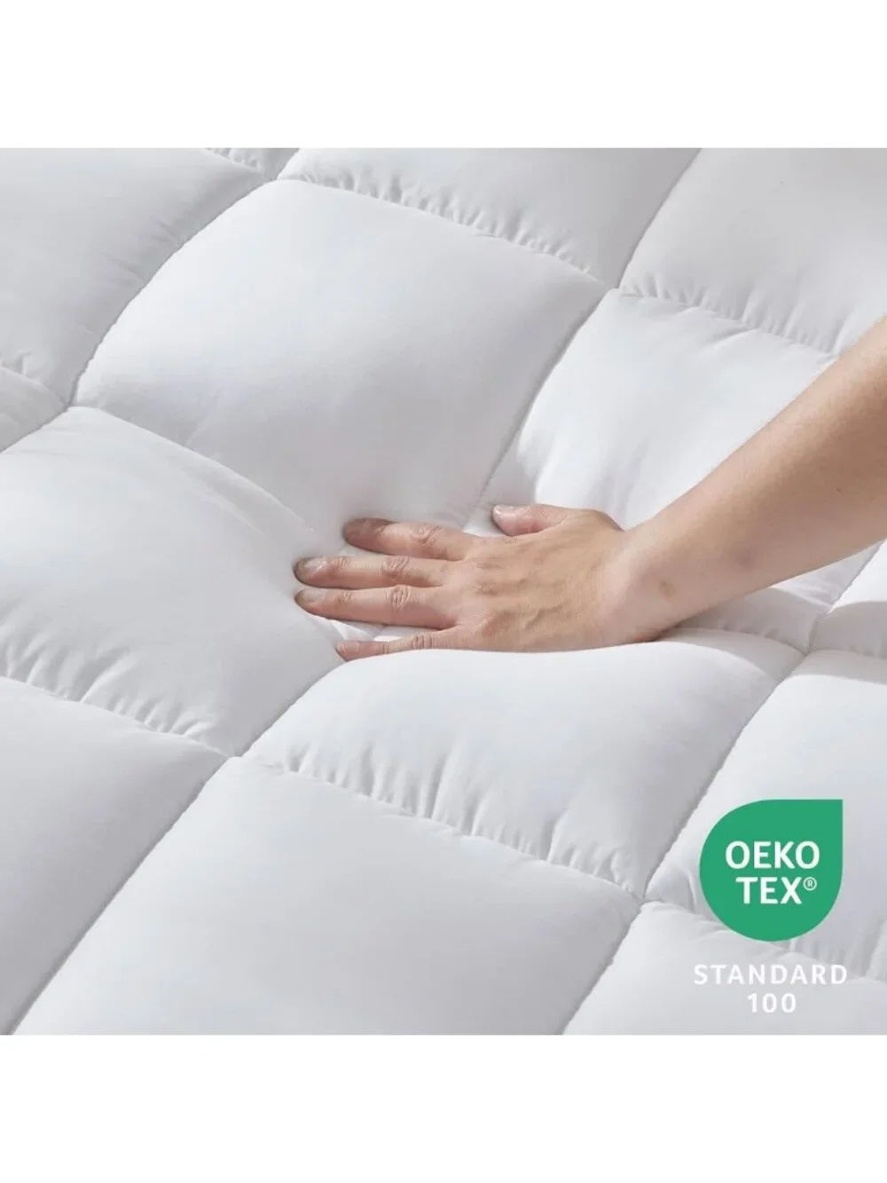 Cooling Twin Size Mattress Pad - Soft Pillow Top Cotton Mattress Topper
